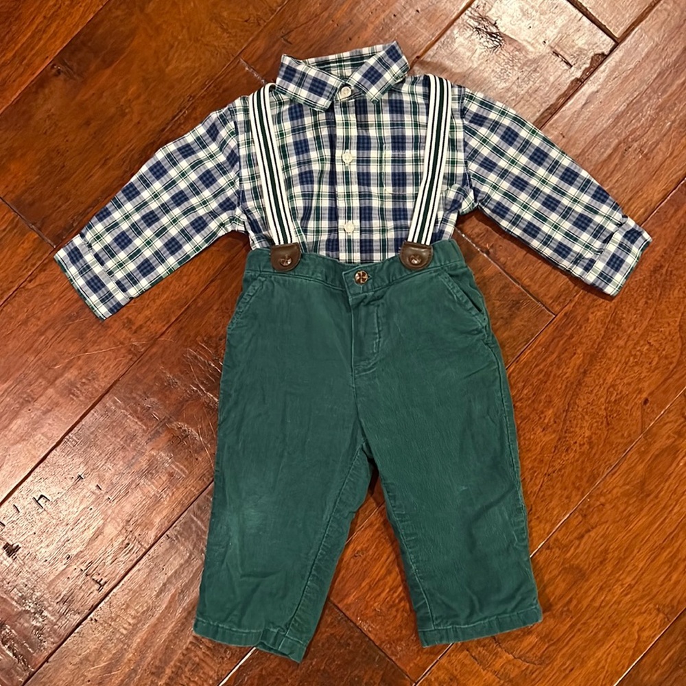 Janie and Jack Corduroy 2-piece Outfit, 6-12 months.